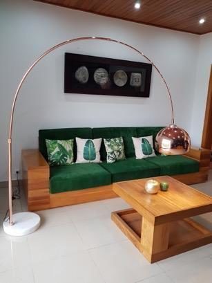 Appartement meublé - Yaoundé - Studio-Salon vert exotique